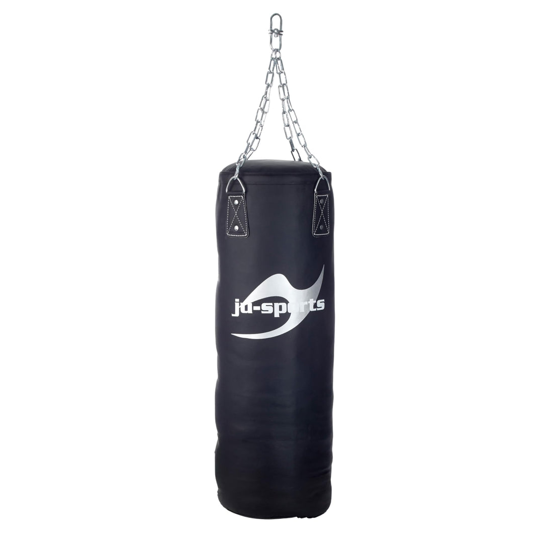 Ju-Sports Boxsack hängend Ø 35cm I Sandsack Kunstleder ungefüllt für das Box Training I Sehr stabil