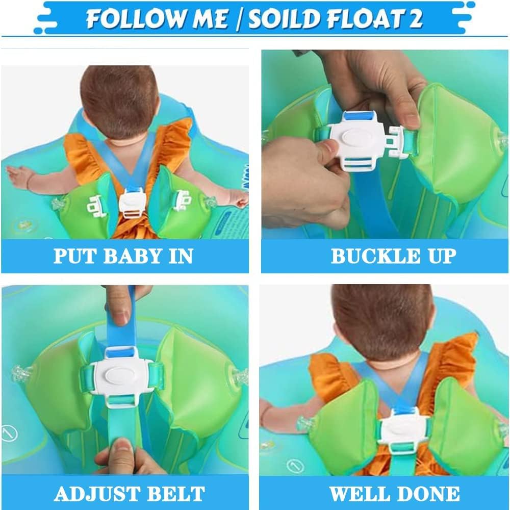 Baby Schwimmring mit Sonnendach Abnehmbaren,Schwimmring mit Sonnenschutz Verstellbare,Aufblasbarer S