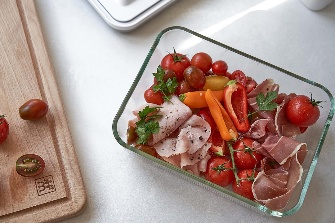 ZWILLING Fresh & Save Vakuum Kühlschrankbox, Glas, La Mer Kühlschrankbox Glas Kühlschrankbox, Kühlsc