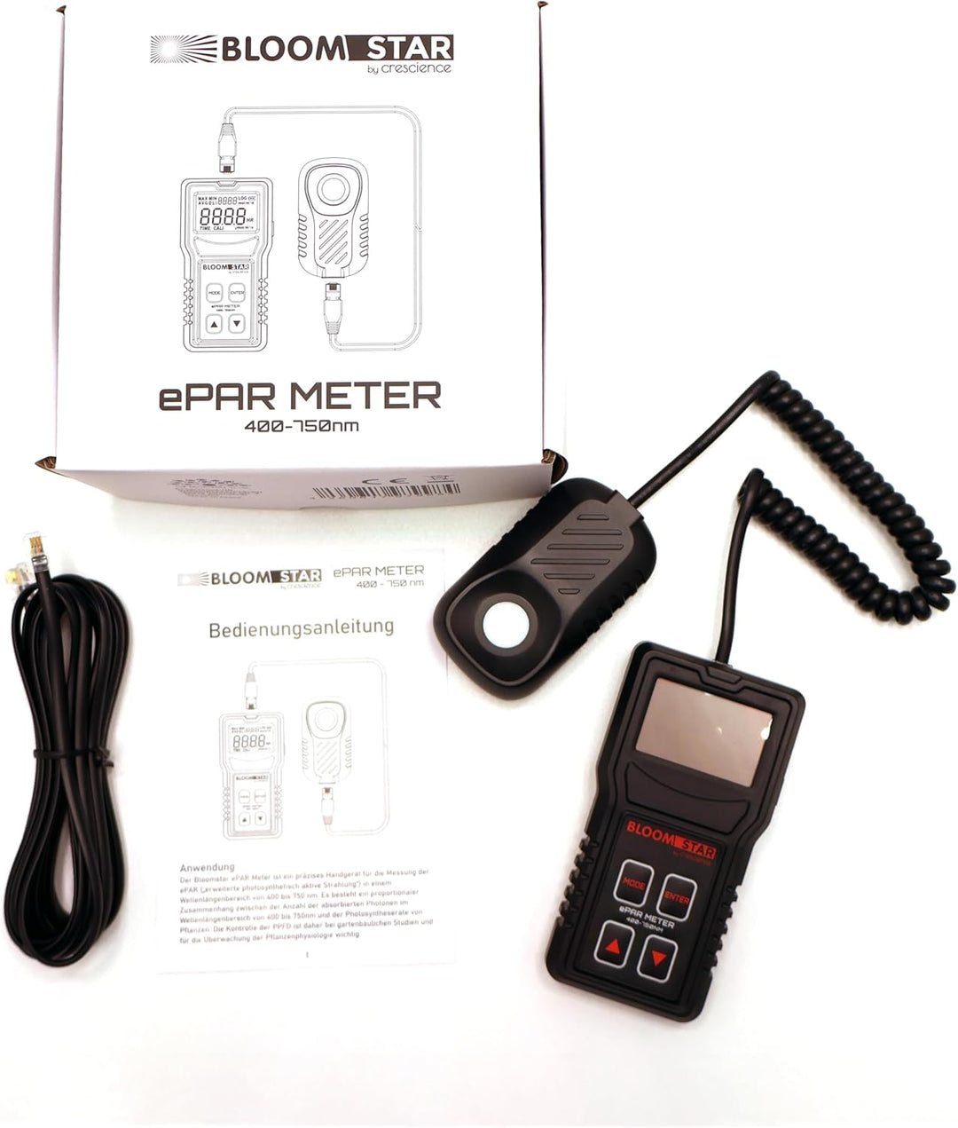 by Crescience ePAR-Meter Quantum-Sensor für Belichtungsmessung, 400-750nm, Präzise Messung der photo