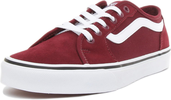 Vans Herren Filmore Decon Wildleder Canvas Trainer, Black/Black 40.5 EU Suede Canvas Port Royale Whi