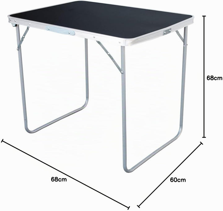 XL Aluminium Campingtisch schwarz oder weiss klappbar mit Tragegriff Alu Verschiedene Masse Schwarz