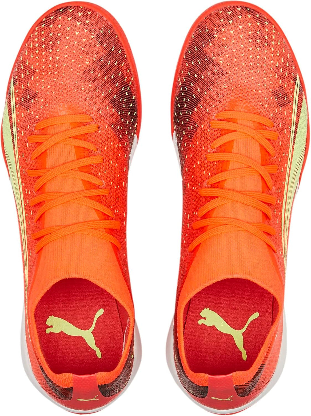PUMA Herren Ultra Match Tt Fussballschuh, Fiery Coral Fizzy Light Puma Black