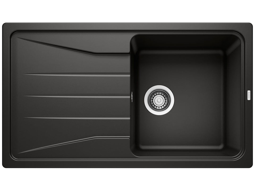 BLANCO SONA 5 S | SILGRANIT schwarz | Einbauart: Einbau von Oben | reversibel | ohne Ablauffernbedie