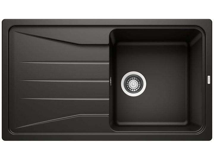 BLANCO SONA 5 S | SILGRANIT schwarz | Einbauart: Einbau von Oben | reversibel | ohne Ablauffernbedie