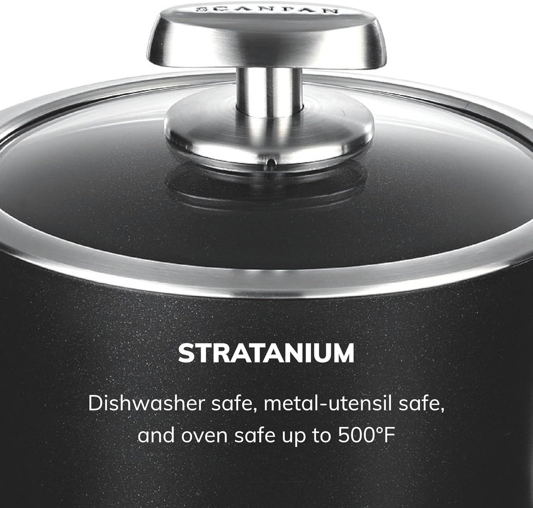 Scanpan 68231800 Stielkasserolle mit Deckel - Pro IQ, 1,5 L Ø18 cm, Ø18 cm