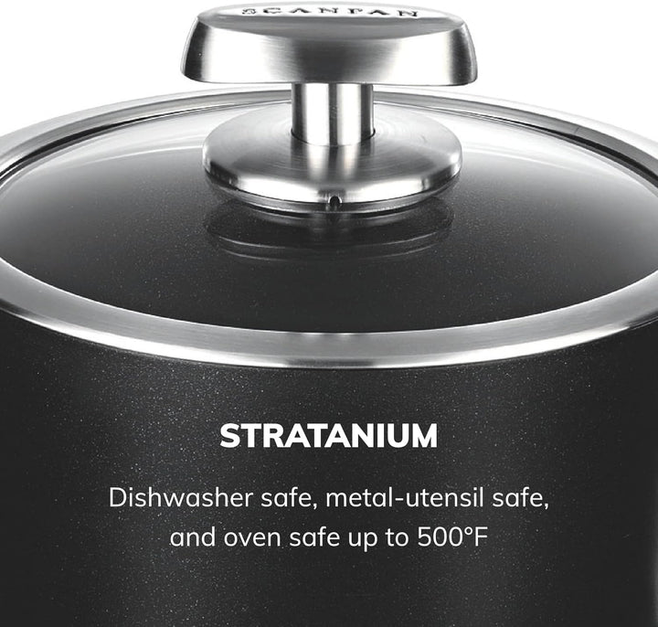 Scanpan 68231800 Stielkasserolle mit Deckel - Pro IQ, 1,5 L Ø18 cm, Ø18 cm