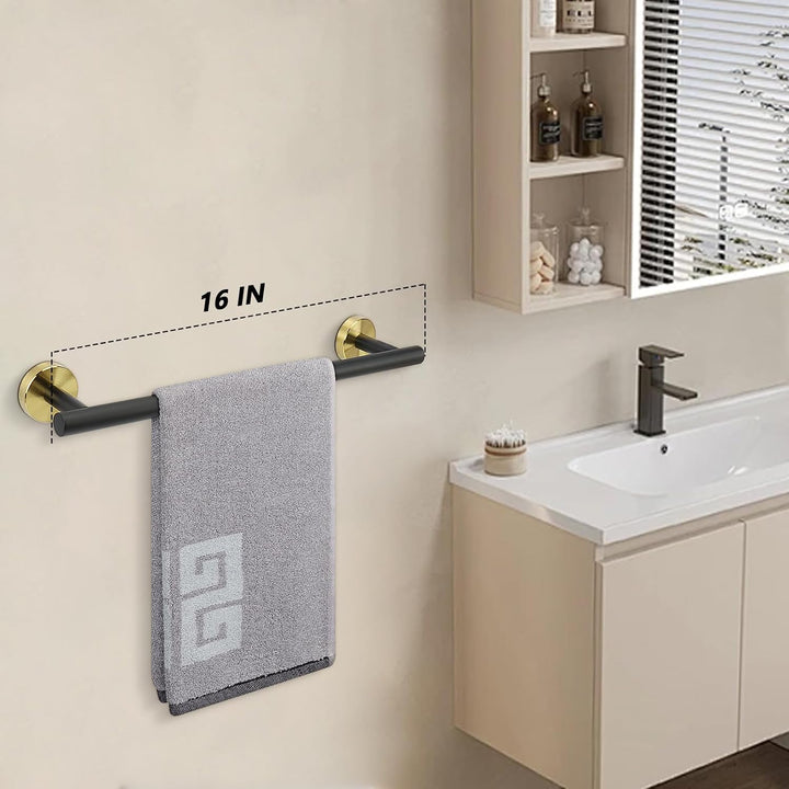 NearMoon Badezimmer-Handtuchstange, Badzubehör, dicker Edelstahl-Duschtuchhalter für Badezimmer, Han