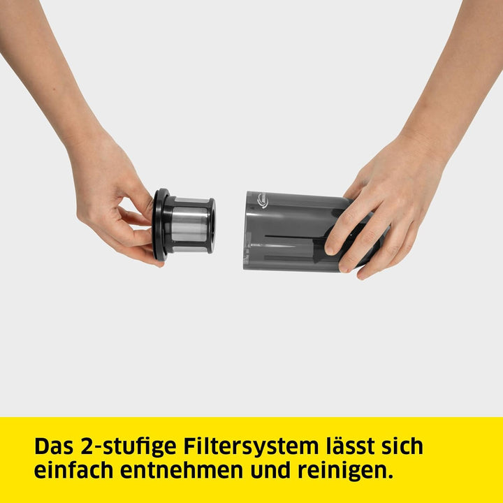 Kärcher Akku-Handstaubsauger CVH 2, kompakter und leichter Krümelsauger für den schnellen Einsatz, S