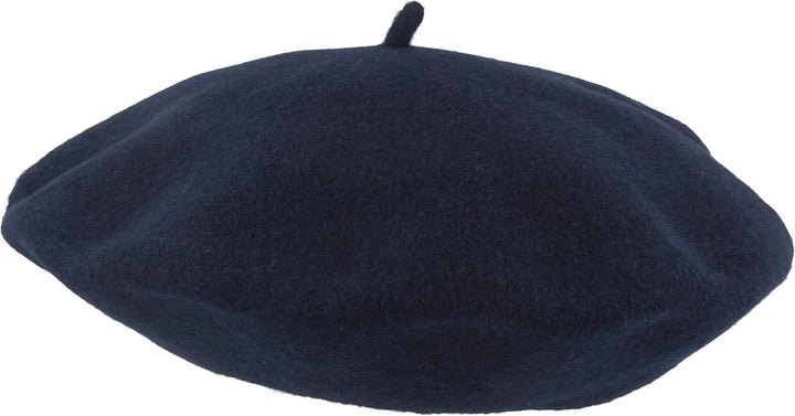 Breiter Damen Baskenmütze, Damenmütze, Wollmütze, One Size aus 100% Wolle, Woolmark® Einheitsgrösse