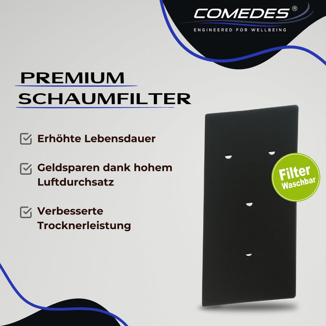 Comedes Filter für Bauknecht Whirlpool Trockner | einsetzbar statt 481010716911 und 8015250474909 Or