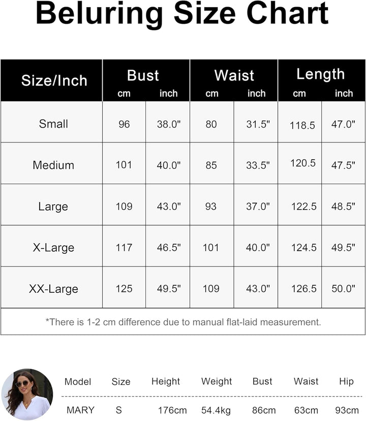 Beluring Damen Wickelkleid Elegante V Ausschnitt Langarm/Kurzarm Lange Kleid XXL Stil B:navy Blau, X