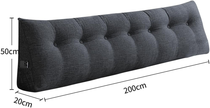 Lesekissen, dreieckig, Kopfteil, langes Kissen für Sofa, Bettrahmen, Keilkissen zum Lesen, Entspanne