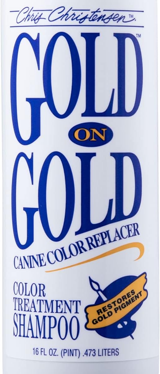 Chris Christensen Gold on Gold Shampoo - Hundeshampoo für strahlendes Fell und glänzende Ergebnisse,