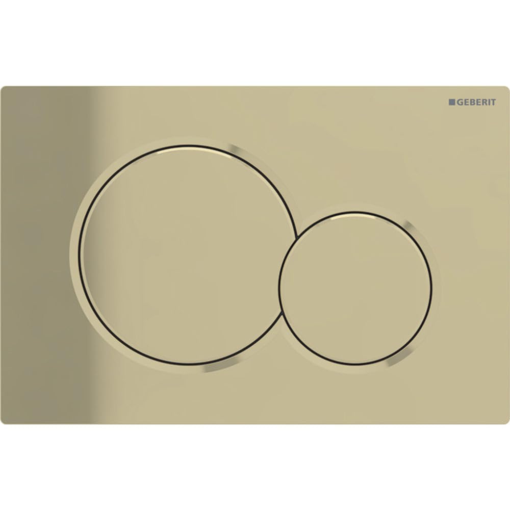 Geberit 115.770. Dt. 5 Betätigungsplatte Sigma01, Kunststoff Griff, Messing Braun, Braun