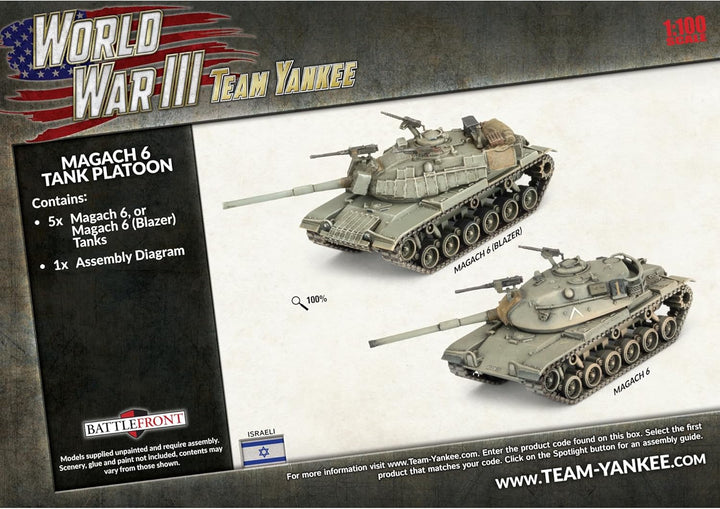 WW3: Magach 6 (Blazer) Platoon (WWIII x5 Plastic)