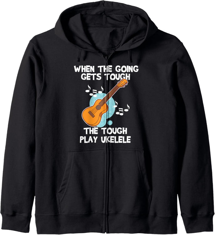 Ukulele Instrument Akustik Geschenk Kapuzenjacke