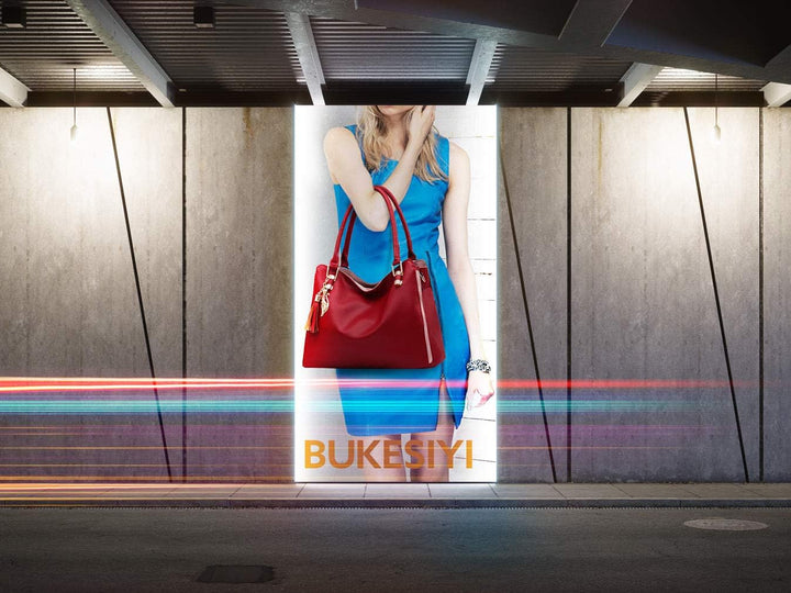 BUKESIYI Damen Tasche Umhängetasche Handtasche Frauen Klein Schultertasche Weekender Lack PU Leder C