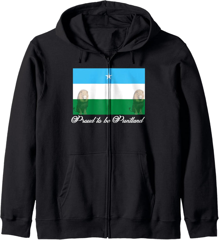 Puntland Flagge T-Shirt für 21. Jahrestag 1998 bis 2019. Kapuzenjacke