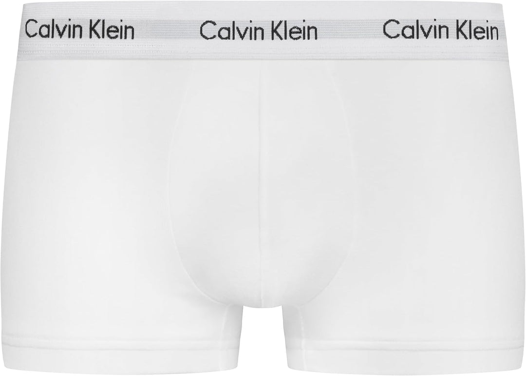 Calvin Klein Herren 3er Pack Boxershorts Low Rise Trunks Unterwäsche XS Black/White/Grey Heather, XS