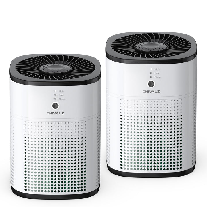 CHIVALZ Luftreiniger Allergiker mit Aromatherapie, Air Purifier für Raucherzimmer, HEPA Luftfilter G
