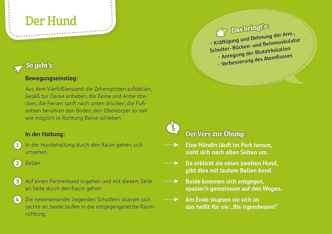 30 Kinderyoga-Bildkarten. Übungen und Reime für kleine Yogis. Yogakarten. (Körperarbeit und innere B