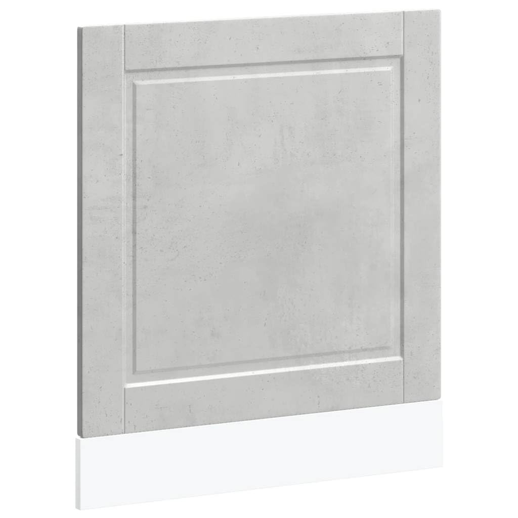 vidaXL Geschirrspülerblende Porto Betongrau 60x1,5x67 cm Holzwerkstoff, Geschirrspüler Frontblende,