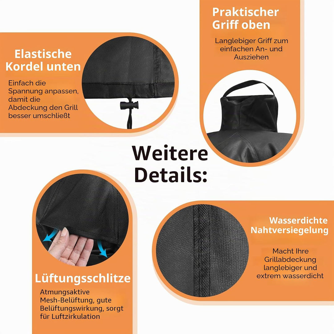 wasserdichte Abdeckung für grosses grünes Ei, Keramik-Grillabdeckung Outdoor-Grillabdeckung, wetterb
