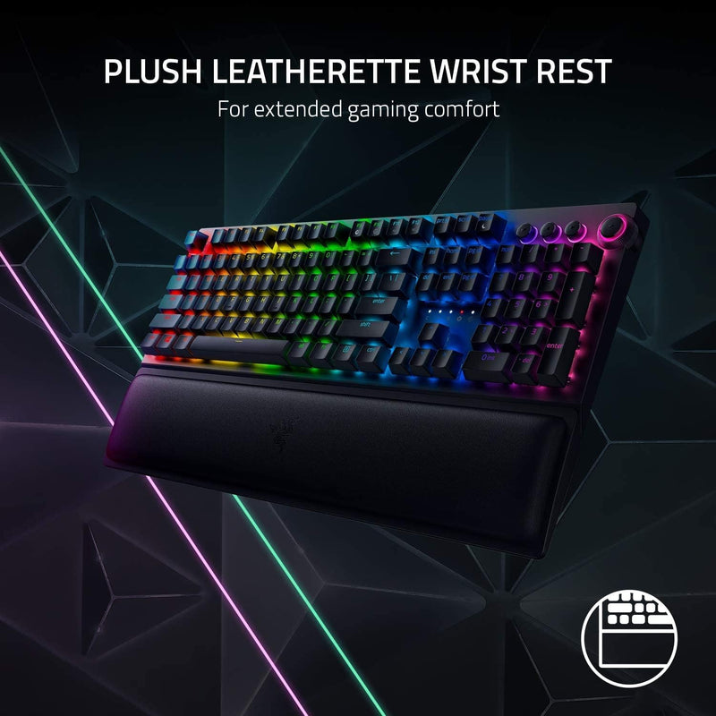 Razer BlackWidow V3 Pro (Green Switch) - Kabellose Mechanische Gaming Tastatur (Klickende Mechanisch