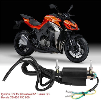 KSTE zündspule, Zündspule Motorradzubehör Zündspule for Kawasaki KZ Suzuki GS CB 650 750 900.