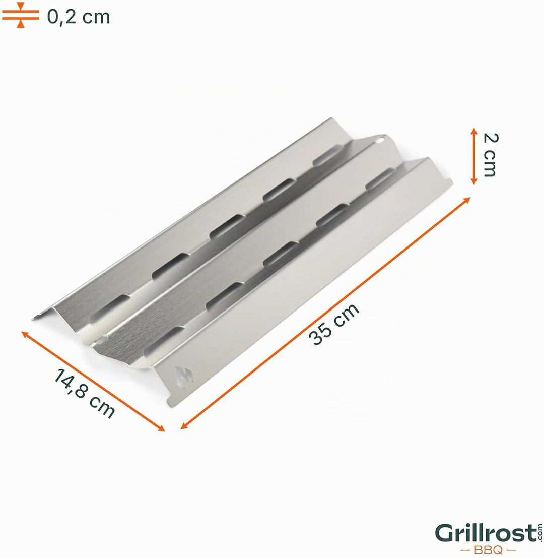 Grillrost.com Das Original Edelstahl V2A Aromaschienen für Broil King Monarch, Signet, Sovereign &amp; R