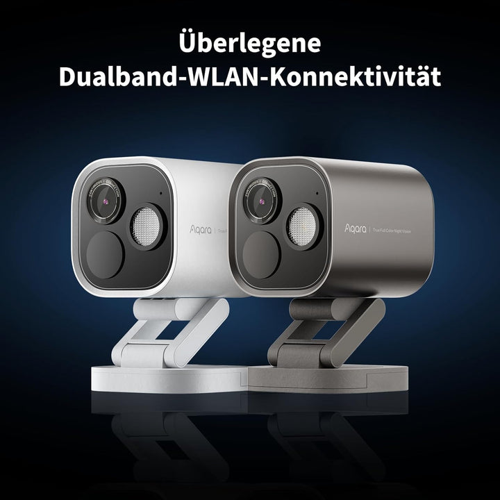 Aqara 4MP Kamera-Hub G5 Pro WLAN, Echtfarbe Nachtsicht Überwachungskamera Aussen, 2,4/5GHz, HomeKit
