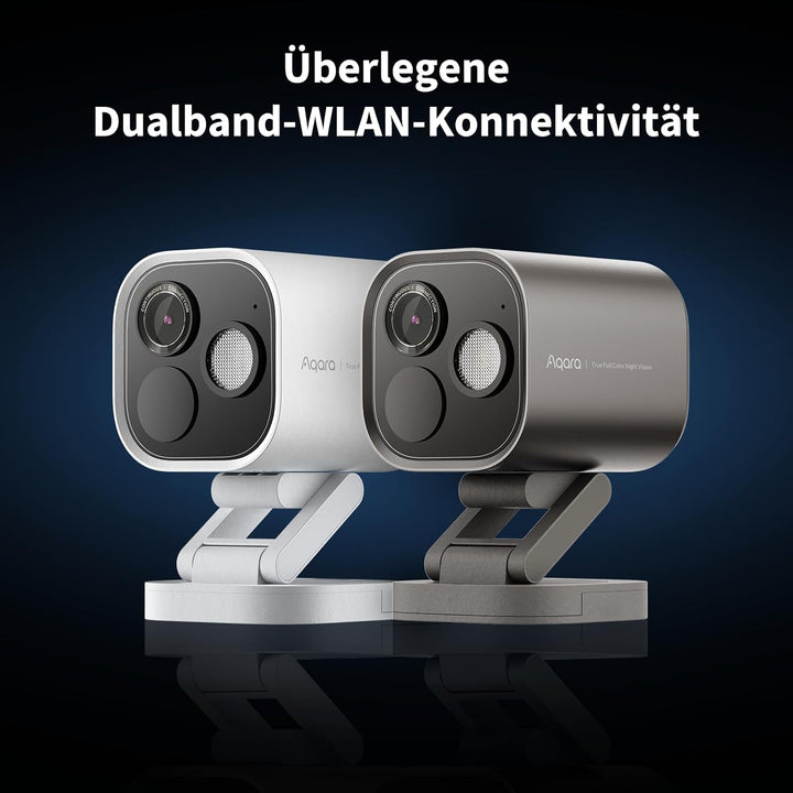 Aqara 4MP Kamera-Hub G5 Pro WLAN, Echtfarbe Nachtsicht Überwachungskamera Aussen, 2,4/5GHz, HomeKit