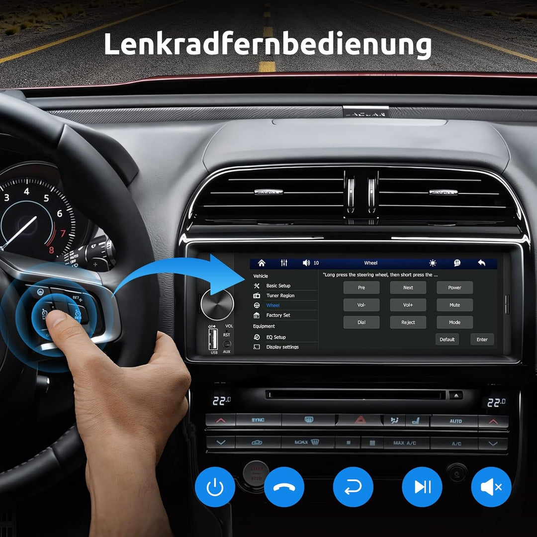 ESSGOO 6.36Zoll Autoradio (6.36 Zoll), 6.36 Zoll
