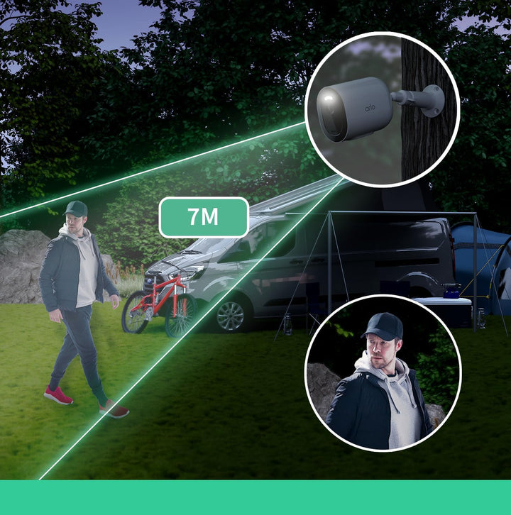 Arlo Go 2 Überwachungskamera Aussen Mit Sim Karte, Kabellos, 3G/4G LTE Ohne WLAN, Wetterfest, Spotli
