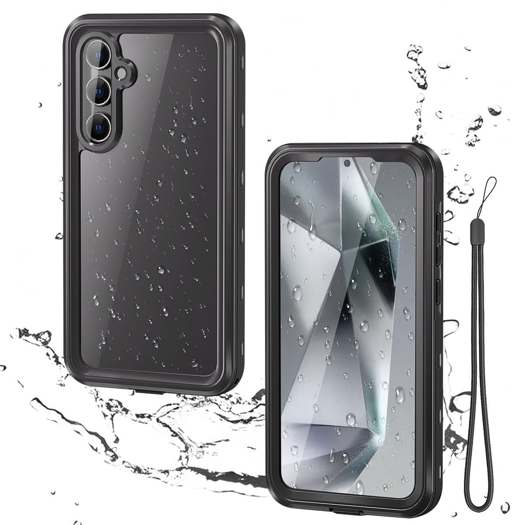 Miimall IP68 Wasserdicht Handyhülle Kompatibel mit Samsung Galaxy A55 Hülle, Galaxy A55 Hülle mit Di