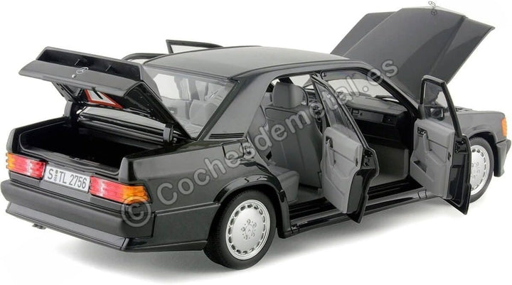 Norev Mercedes 190 E 2.3-16 W201 1984 schwarz metallic Modellauto 1:18