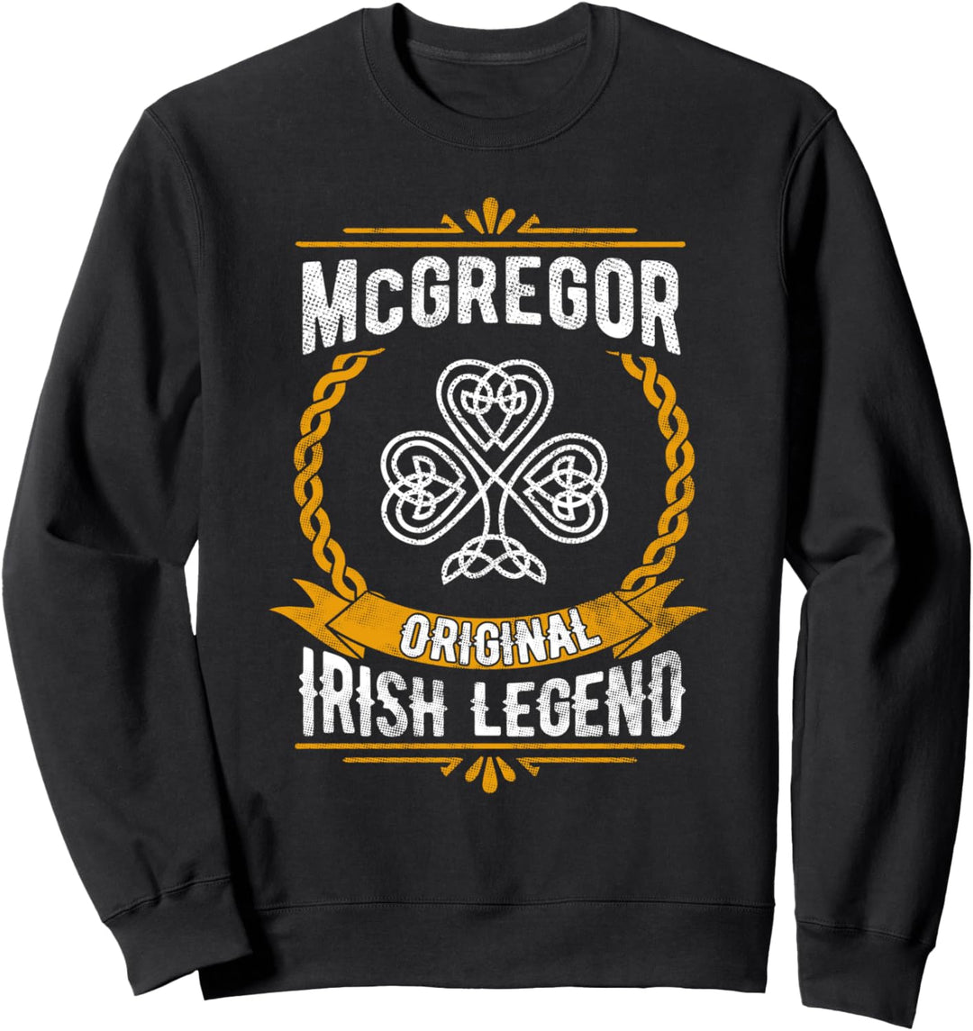 McGregor Irish Name Gift Vintage Ireland Family Surname Sweatshirt