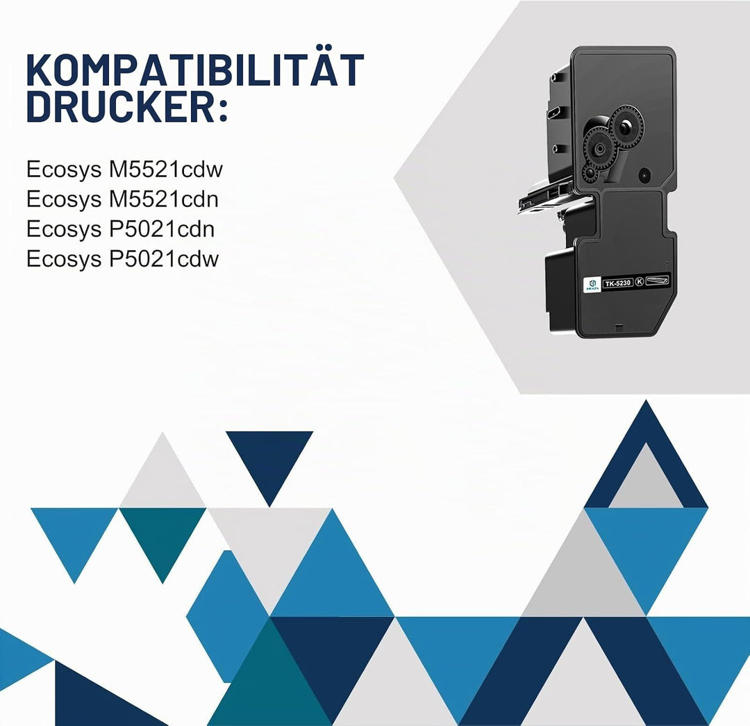 inkalfa TK5230 Toner Kompatibel für Kyocera Ecosys M5521cdw P5021cdn P5021cdw M5521cdn M5521 P5021 T