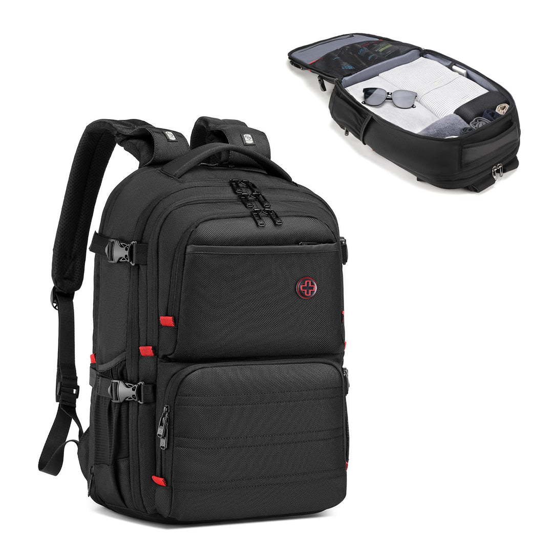 CROSSGEAR Reiserucksack 30–40L Erweiterbar Grosser Rucksack, TSA-freundliches, Handgepäck Auf Flügen