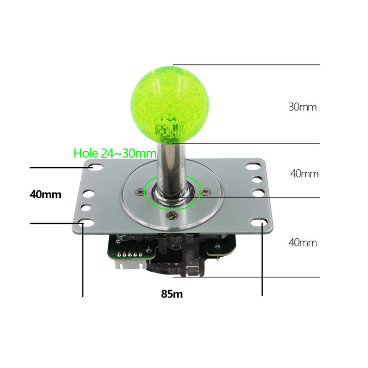 Arcade LED Joystick SANWA Style Fight Game Joystick LED Stick Retro Joy Circular Octagonal Limiter f