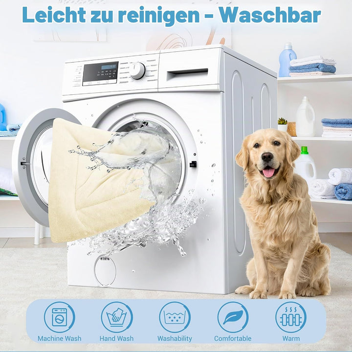 Baodan Hundebett Grosse Hunde, Hundekissen Waschbar Dog Bed - 122x75 cm Superweich Katzenbett mit Ru
