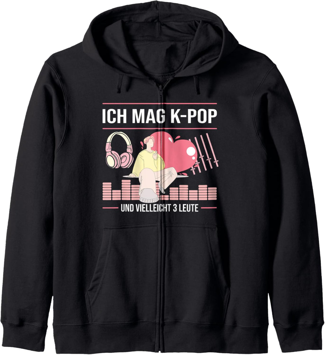 Ich mag K-Pop und vielleicht 3 Leute Kpop Finger K Pop Fan Kapuzenjacke