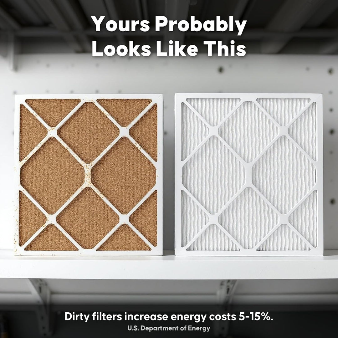 Aerostar 16 x 25 x 4 MERV 8 Pleated Air Filter, Pleated (Pack of 6) 10x10x1, 10x10x1