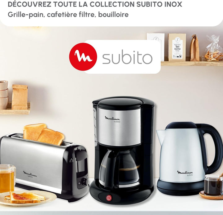 MOULINEX LS260800 Subito Toaster - Edelstahl und Schwarz
