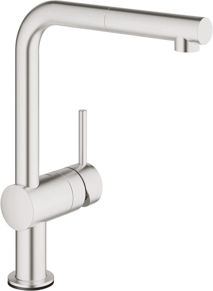 GROHE Minta Touch - elektronische Einhand-Spültischarmatur (L-Auslauf, Batterie- Stromversorgung, Sc