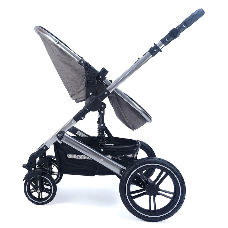 Pixini Neyla Kombi Kinderwagen mit Stoffwanne/Buggy/Wickeltasche/Getränkehalter/Regenplane/Mückennet