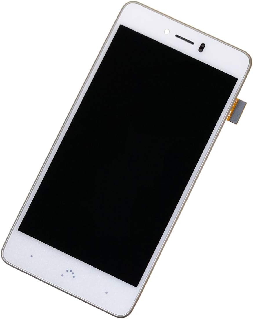 swark LCD Display für Bq Aquaris U Plus Weisse Touchscreen Bildschirm Digitizer Assembly Glas + Rahm