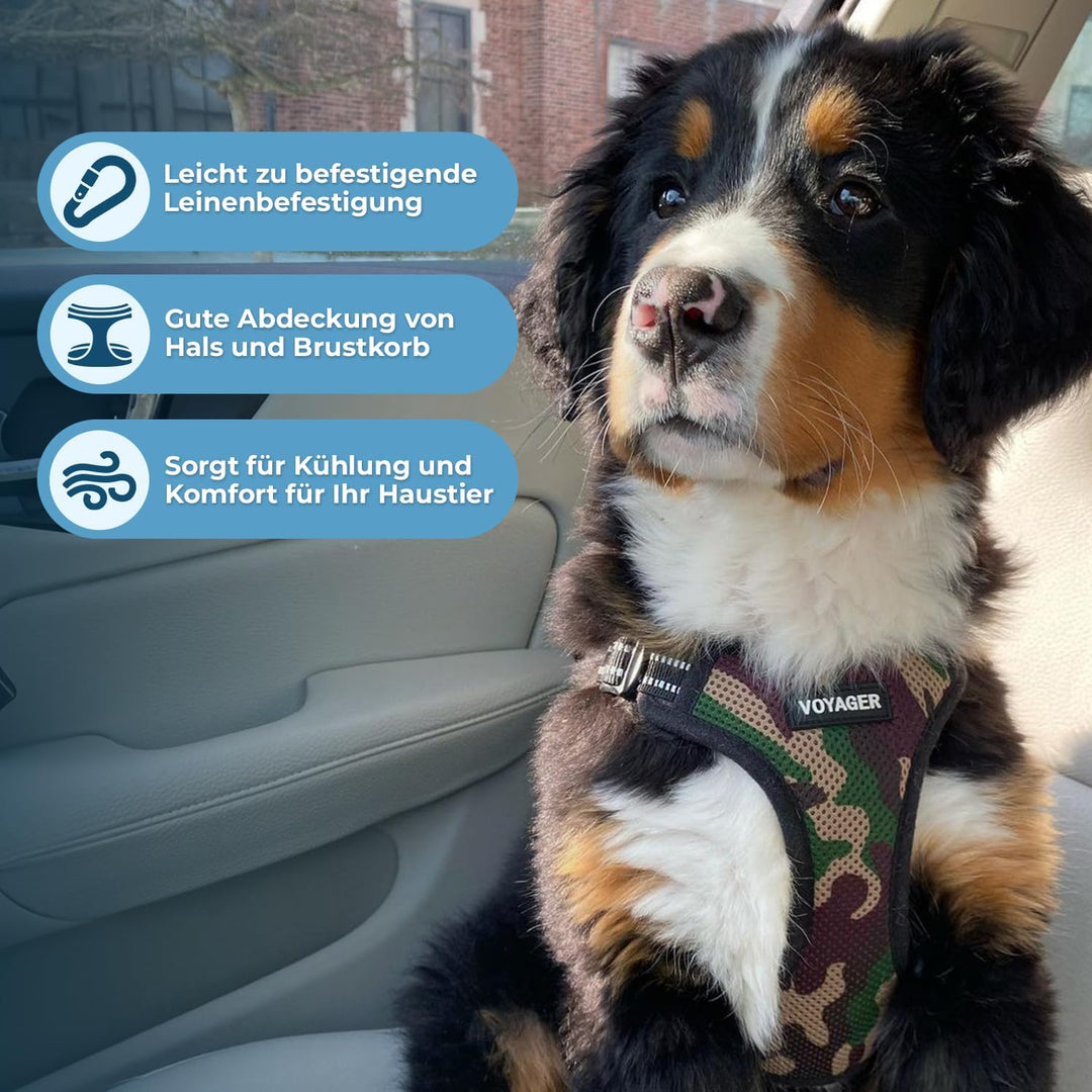 Voyager Verstellbares Hundegeschirr mit Reflektorstreifen by Best Pet Supplies - Strapazierfähige Ga
