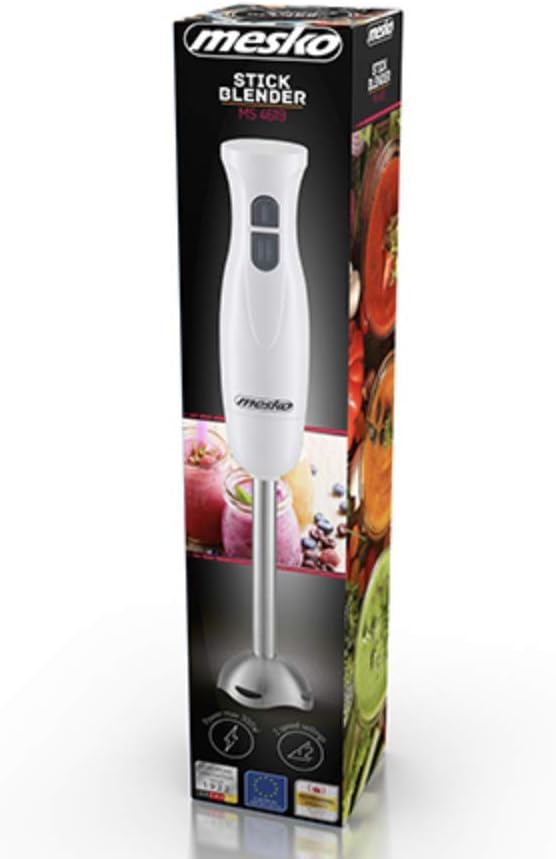 Adler Stabmixer mit 300 W Leistung MS 4619, weiss